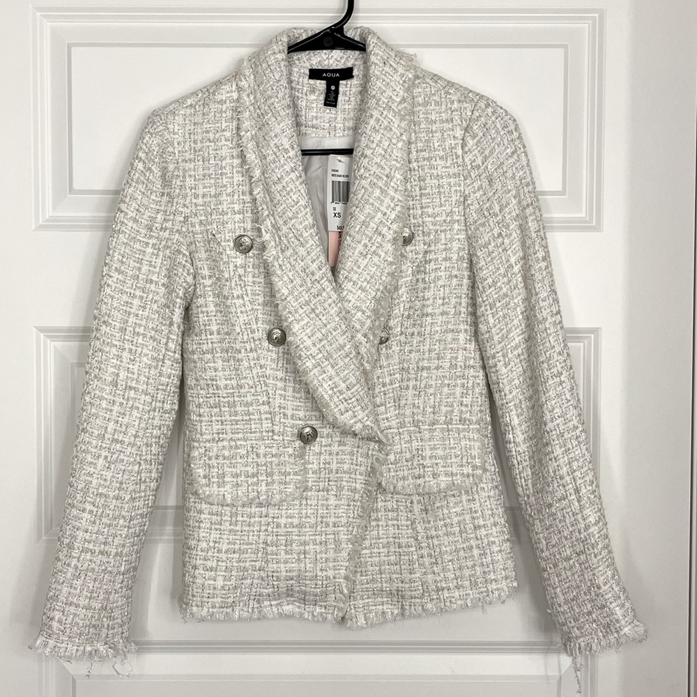 Aqua Tweed Blazer
